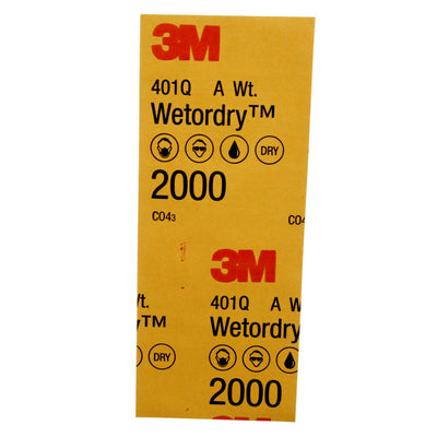 3M Wetordry Ultra Fine 2000-Grit Sheet Sandpaper 3.66-in W x 9-in L 10-Pack