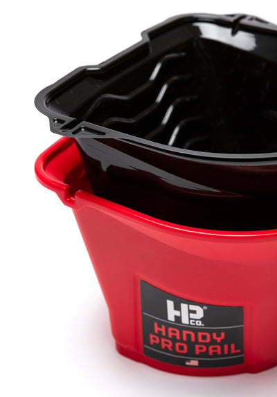 HANDy 64 oz. Solvent Resistant Paint Pail with Adjustable Handle and Brush Holder