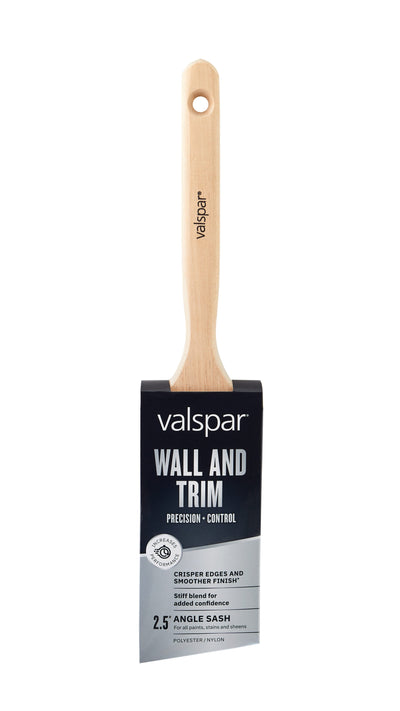 Valspar 2-1/2-in Reusable Nylon- Polyester Blend Angle Paint Brush (General Purpose Brush)