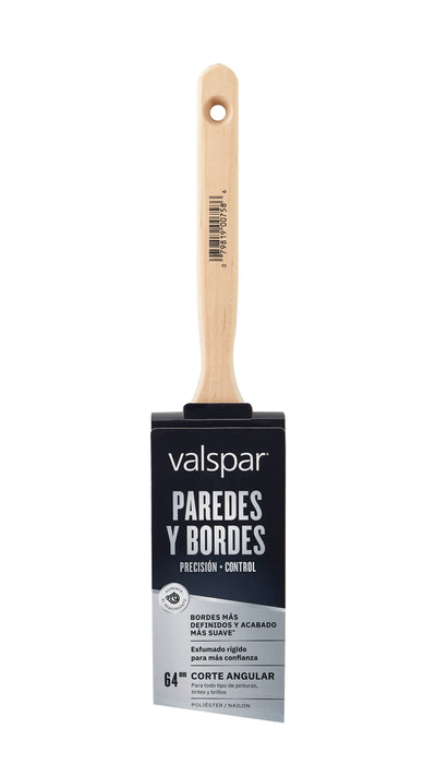 Valspar 2-1/2-in Reusable Nylon- Polyester Blend Angle Paint Brush (General Purpose Brush)