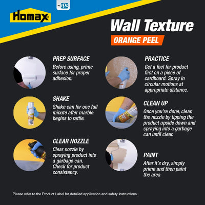 Homax 10-oz White Orange Peel Water-based Wall Texture Spray