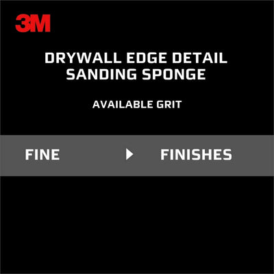 3M Drywall Fine 120-Grit Sanding Sponge 6.219-in x 3.219-in (2-Pack)