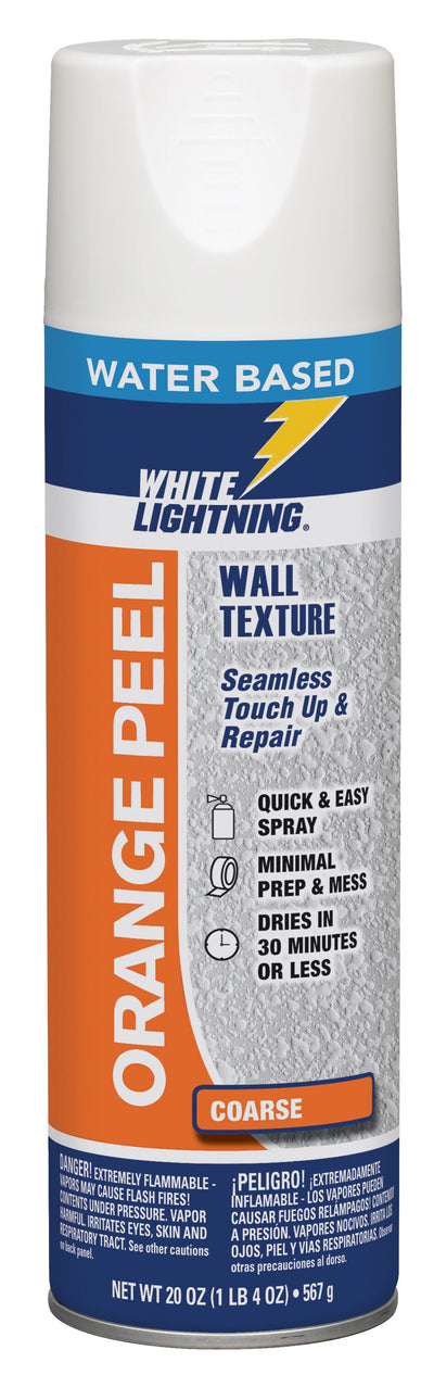 White Lightning Orange Peel 20-oz Off-white Orange Peel Water-based Wall Texture Spray