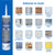 GE Silicone 1 All Purpose, Windows, Doors, Exteriors 10.1-oz Clear Silicone Caulk