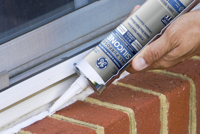 GE Silicone 1 All Purpose, Windows, Doors, Exteriors 10.1-oz Clear Silicone Caulk