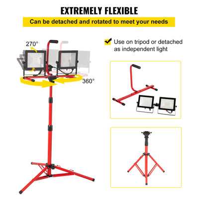 VEVOR 10000-Lumen LED Plug-in Portable Work Light