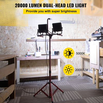 VEVOR 20000-Lumen LED Plug-in Portable Work Light