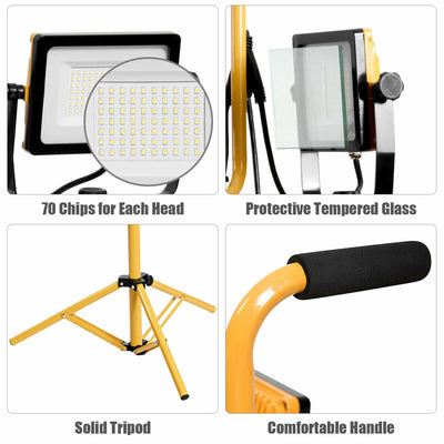 WELLFOR 10000-Lumen LED Plug-in String Work Light