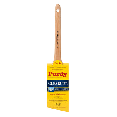 Purdy Clearcut 2-1/2-in Reusable Nylon- Polyester Blend Angle Paint Brush (General Purpose Brush)