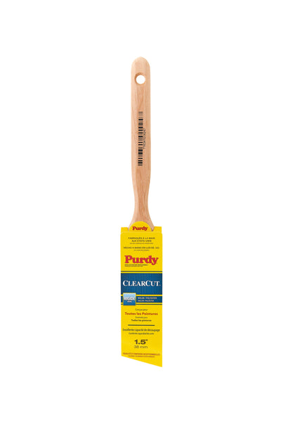 Purdy Clearcut 1-1/2-in Reusable Nylon- Polyester Blend Angle Paint Brush (General Purpose Brush)