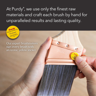 Purdy 6-Pack 2-1/2-in Reusable Nylon- Polyester Blend Flat Paint Brush (General Purpose Brush)