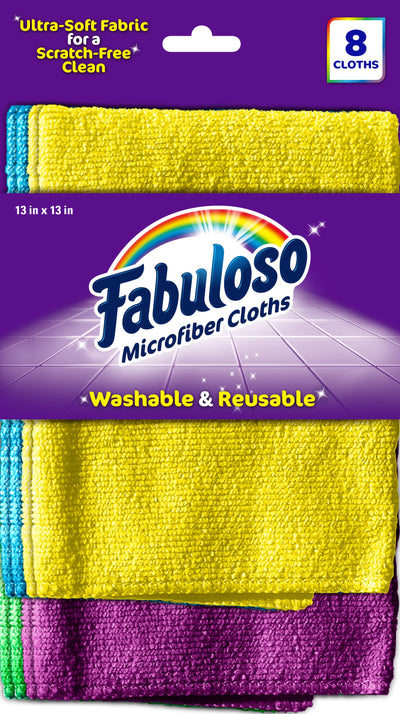 Fabuloso Fab 8-Pack Microfiber Cloth