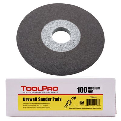 ToolPro 9 in. 100 Grit Sanding Pads 5 pk