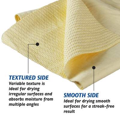 Hopkins Yellow Microfiber Chamois Cleaning Cloth, 2.5-in x 2.5-in, Ideal for Full-Size Trucks, SUVs, and CUVs