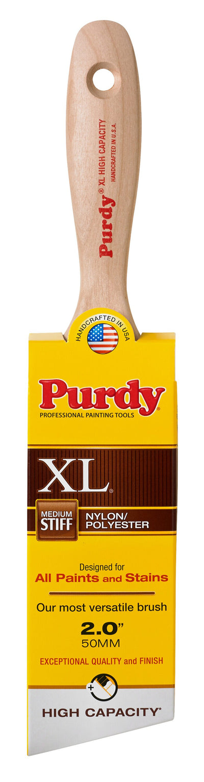 Purdy 3-Pack 2-in Reusable Nylon- Polyester Blend Angle Paint Brush (General Purpose Brush)