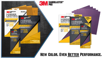 3M SandBlaster Pro Very Fine 220-Grit Sheet Sandpaper 3.66-in W x 9-in L 8-Pack