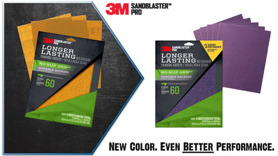 3M SandBlaster Pro Coarse 60-Grit Sheet Sandpaper 9-in W x 11-in L 5-Pack