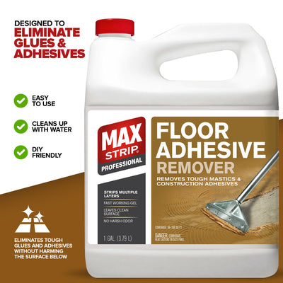 MAX Strip 128-fl oz Extra-strength Contractor Grade Glues, Adhesives, and Mastics. Paint Remover and Stripper (Gel)