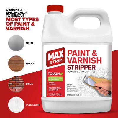 MAX Strip 32-fl oz Extra-strength Paint Remover and Stripper (Gel)