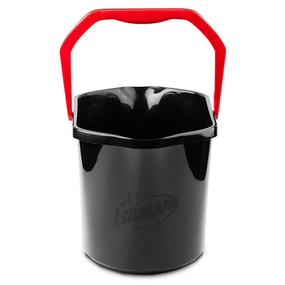 Libman 3.5 Gallon Oval Utility Bucket - Black - Easy Pickup - Made in USA