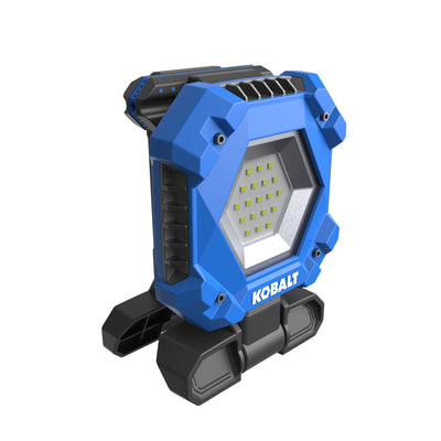 Kobalt 1500-Lumen LED Battery-operated Rechargeable Clamped Work Light (2-Batteries Included)