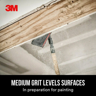 3M Drywall Sanding-Sheet Medium 100-Grit Sheet Sandpaper 4.1875-in W x 11.25-in L 30-Pack