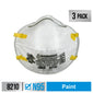 3M 3-Pack White Disposable N95 Painting Disposable Respirator