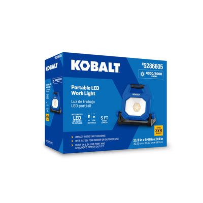 Kobalt 8000-Lumen LED Plug-in Portable Work Light