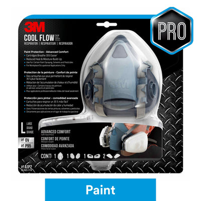 3M Gray Reusable P95 Adult Large Painting Half Face Respirator