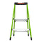 Little Giant Ladders Ultra 2-Step 300-lb Capacity Green Fiberglass Foldable Step Stool