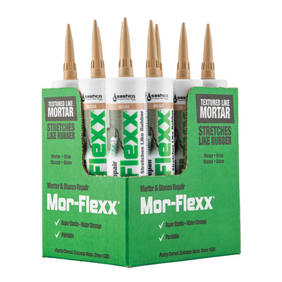 Sashco Mor-Flexx 12-Pack 10.5-oz Beige Sanded Paintable Latex Caulk