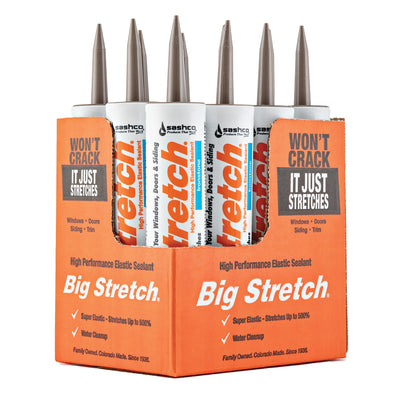 Sashco Big Stretch 12-Pack 10.5-oz Ironstone Paintable Latex Caulk