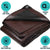 Core Tarps 50-ft x 100-ft Brown Waterproof Commercial Polyethylene 16-mil Tarp