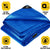 Core Tarps 9-ft x 12-ft Blue Waterproof Commercial Polyethylene 10-mil Tarp