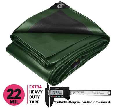 PROTARP 30-ft x 30-ft Green Waterproof Commercial Polyethylene 22-mil Tarp