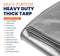 Tarpco Safety 50-ft x 70-ft Silver Waterproof Commercial Polyethylene 10-mil Tarp