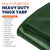 Tarpco Safety 40-ft x 40-ft Green Waterproof Commercial Polyethylene 14-mil Tarp