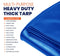 Tarpco Safety 12-ft x 25-ft Blue Waterproof Commercial Polyethylene 14-mil Tarp