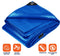 Tarpco Safety 12-ft x 25-ft Blue Waterproof Commercial Polyethylene 14-mil Tarp