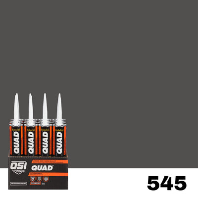 OSI Quad 12-Pack 10-oz Gray 545 Paintable Solvent Caulk