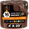 XPOSE SAFETY 20-ft x 4-ft Brown Waterproof Commercial Polyethylene 16-mil Tarp