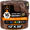 XPOSE SAFETY 20-ft x 12-ft Brown Waterproof Commercial Polyethylene 16-mil Tarp