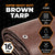 XPOSE SAFETY 16-ft x 12-ft Brown Waterproof Commercial Polyethylene 16-mil Tarp