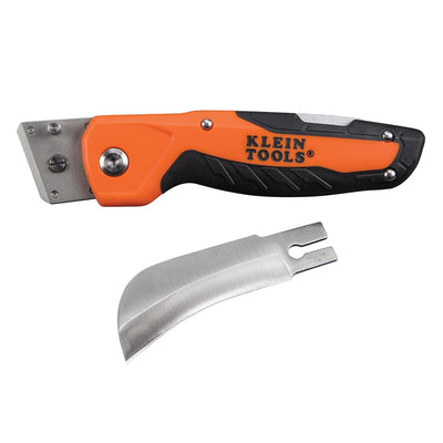 Klein Tools Cable Skinning w/Replaceable Blade 3/4-in 1-Blade Folding Utility Knife