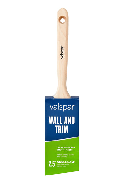 Valspar 2-1/2-in Reusable Natural Bristle Angle Paint Brush (General Purpose Brush)