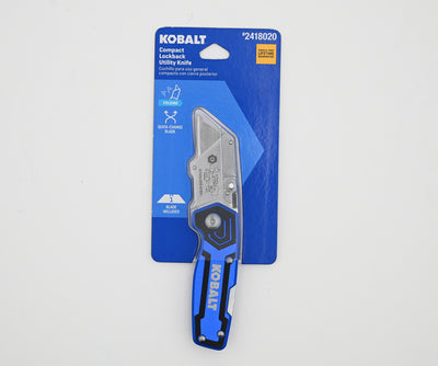 Kobalt Compact Lockback 3/4-in 1-Blade Folding Utility Knife