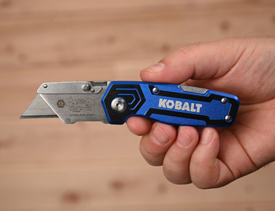 Kobalt Compact Lockback 3/4-in 1-Blade Folding Utility Knife