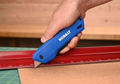 Kobalt Safety 18Mm 1-Blade Retractable Utility Knife with On Tool Blade Storage