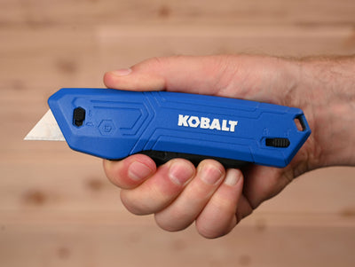 Kobalt Safety 18Mm 1-Blade Retractable Utility Knife with On Tool Blade Storage