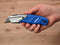 Kobalt Heavy Duty Fixed 3/4-in 3-Blade Utility Knife with On Tool Blade Storage